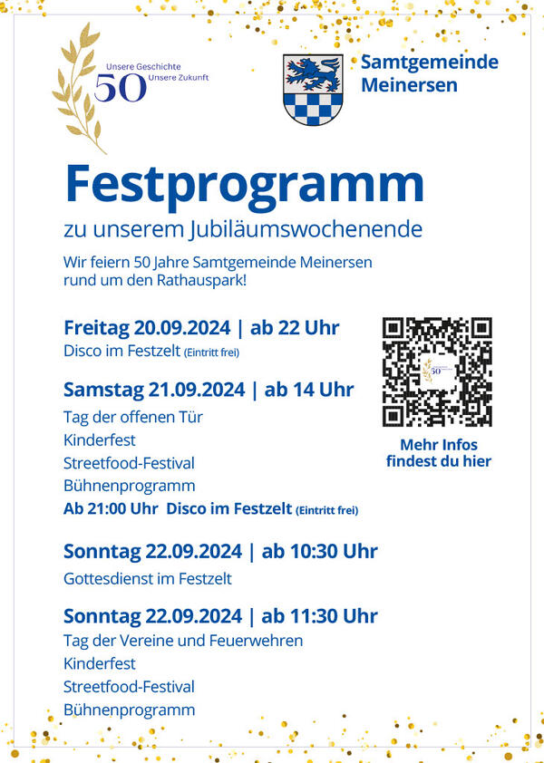 Bild vergr&ouml;&szlig;ern: Festprogramm Jubiläum