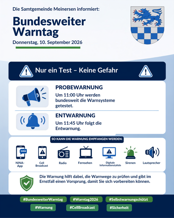 Bild vergr&ouml;&szlig;ern: Bundesweiter Warntag